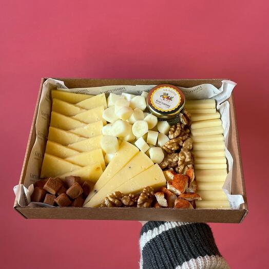 Rebanada de queso "Cita" como regalo de cumpleaños para mamá, papá, colega