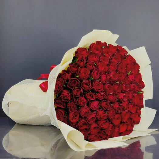 101 Valentine Roses Bouquet