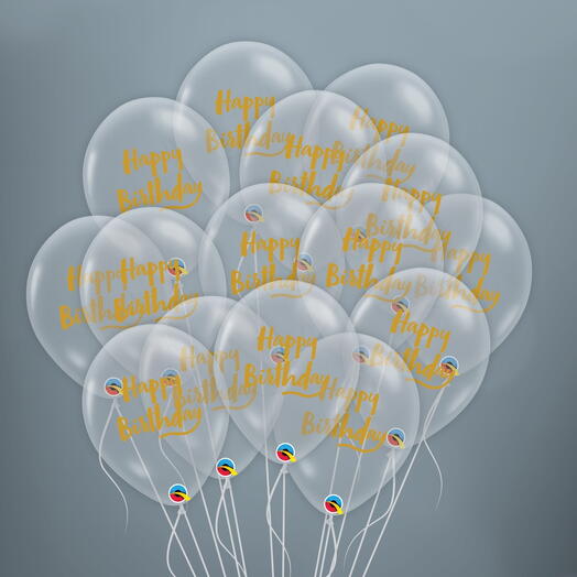 15 Transparent Birthday Balloons