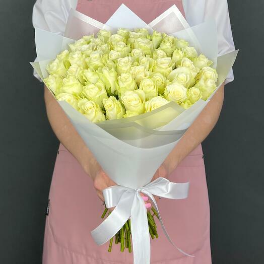 Bouquet de rosas blancas