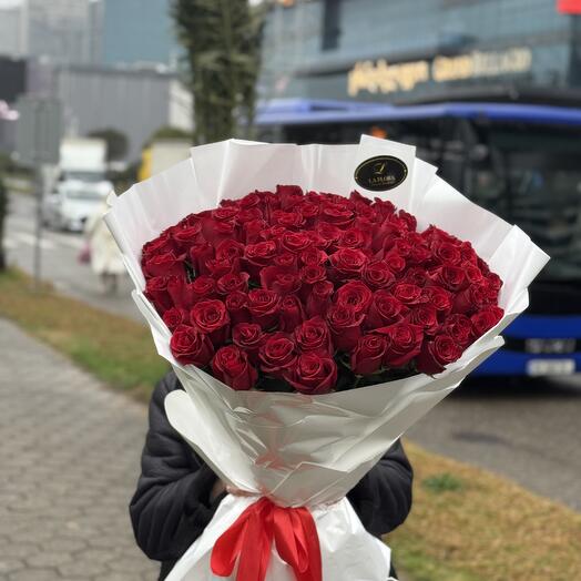 Red dutch roses