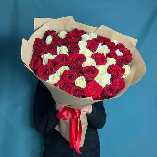 51 Роза Микс 50 см