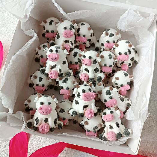 Коровки из маршмеллоу 21 шт