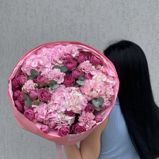 Букет с пионовидными розами для любимой💖
