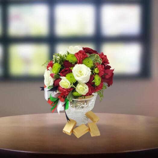 Special Flowers and Chocolate Jar