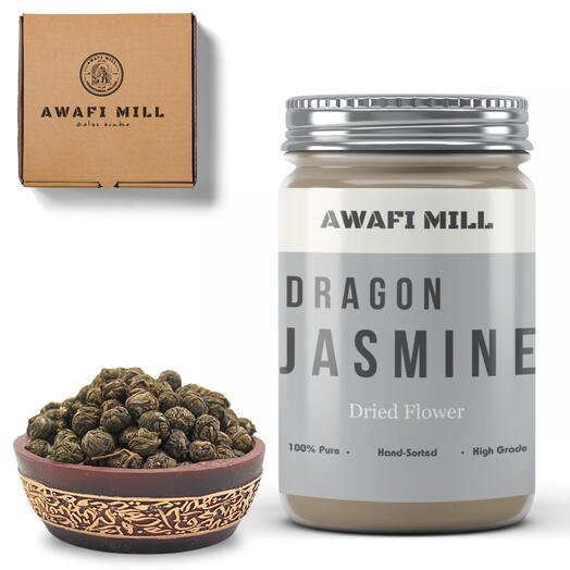 AWAFI MILL Jasmine Dragon | Phoenix Pearl Tea - Bottle of 100 Gram