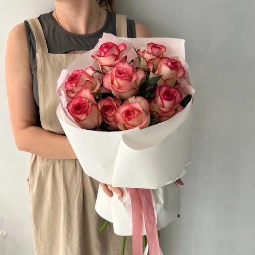 Букет из нежных розовых роз😍️🌹