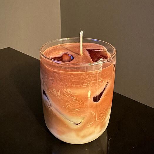 Ice latte candle  kahve aromalı