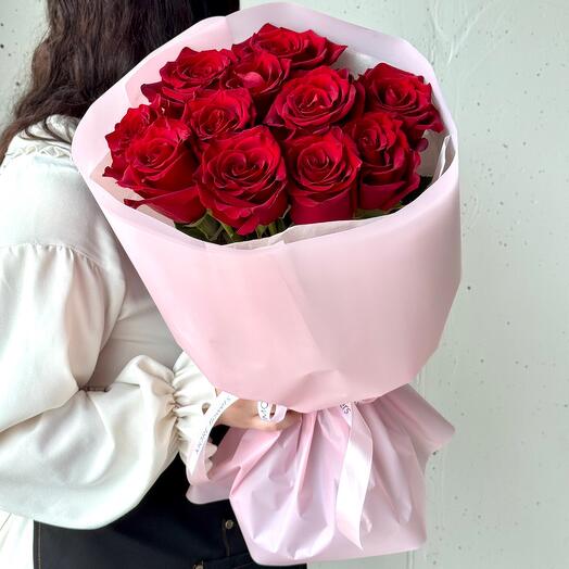 Ramo de 11 rosas rojas ecuatorianas