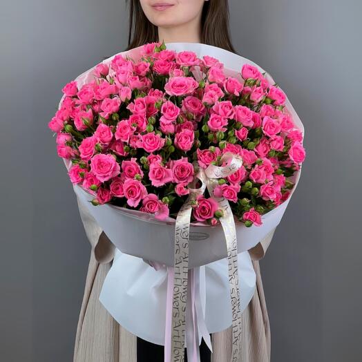 Цветы Букет Art Flowers 15 нежных спрей роз