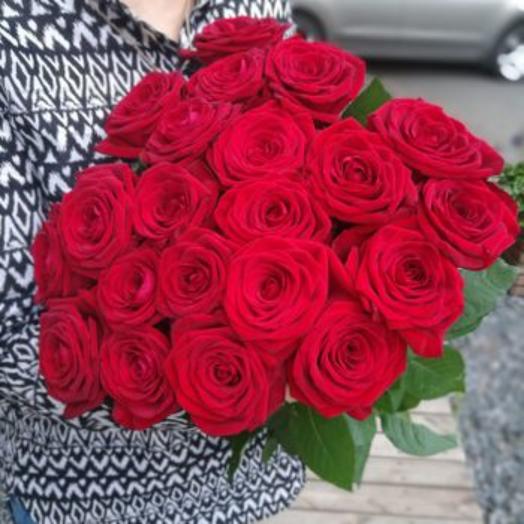 Ramo de 21 rosas rojas