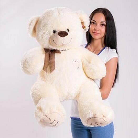 Teddy bear I love you 110cm milk