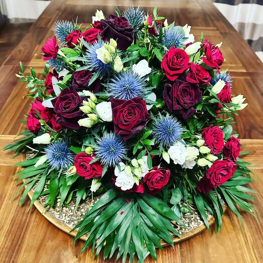 Union Jack Table floral arrangement