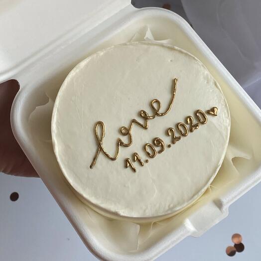 Бенто-торт на годовщину love