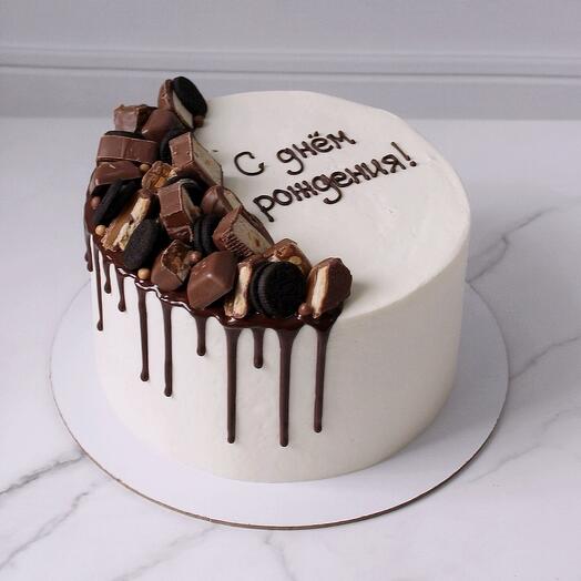 Торт 1,5кг на день рождения, праздник, юбилей в подарок шоколадный