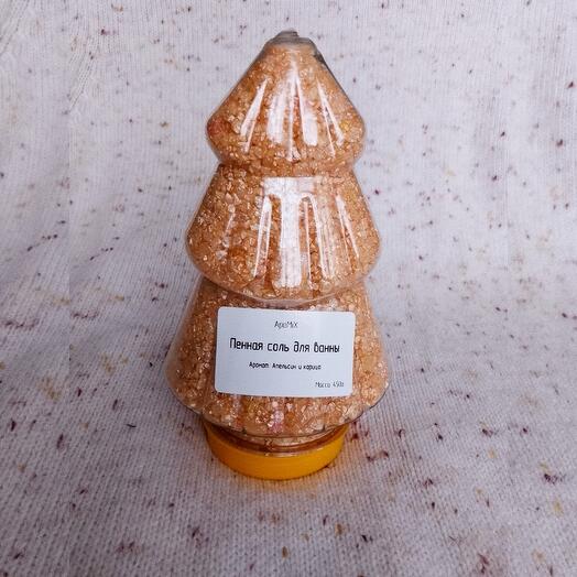 Пенная соль для ванны "Апельсин и корица" 450г