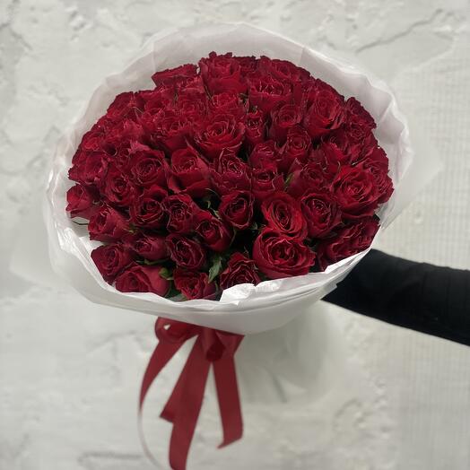 Моно букет из Красных Кенийских роз 51♥️