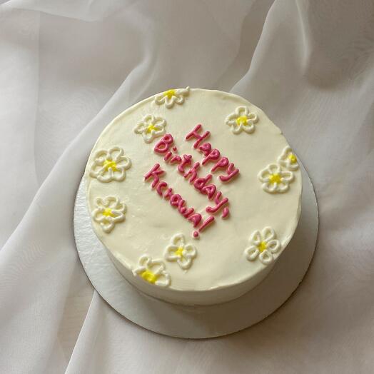 Бенто-торт с ромашками на день рождения для подруги/сестры