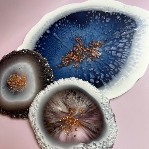 Поднос + 2 подстаканника. Электронный сертификат на мастер-класс