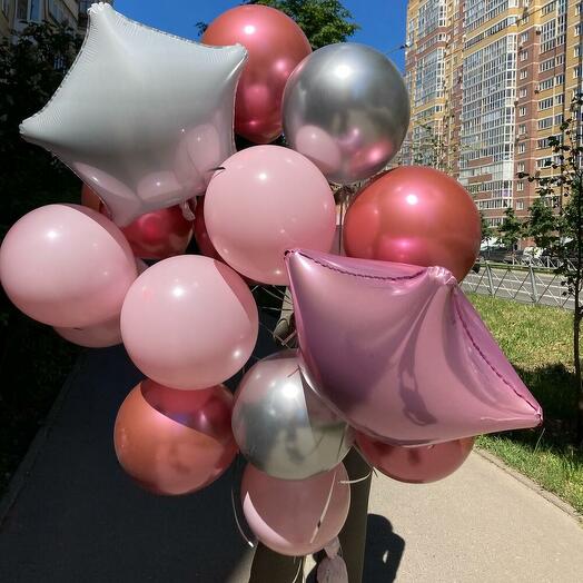 Set of balloons "Pink clouds"
