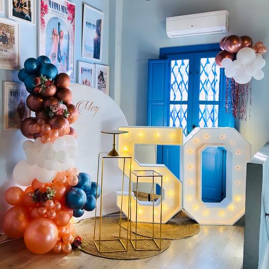 Decoracion con globos photocall