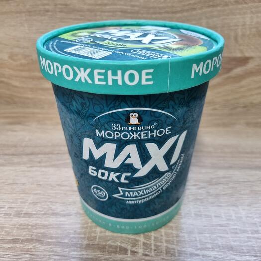 Киви (без сахара). Веганское мороженое из киви на сиропе агавы. 450 гр