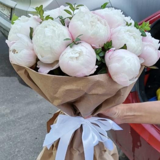 Ramo de 15 peonías Rosadas
