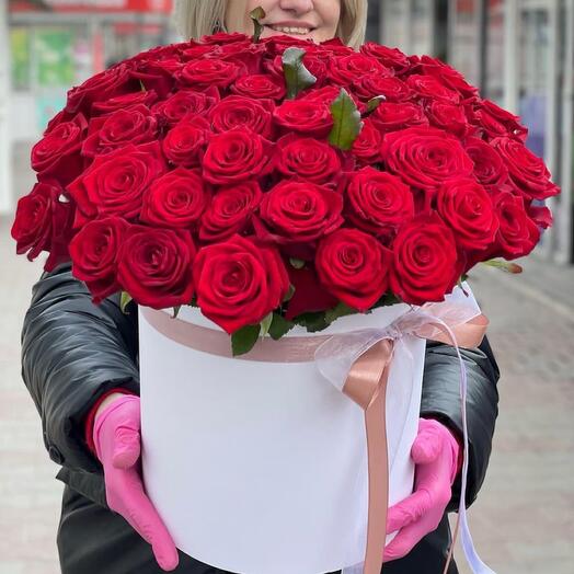 75 Роз в коробке