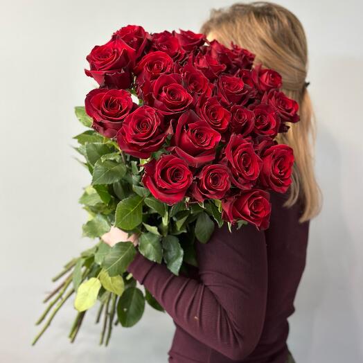Монобукет 25 Эквадорских роз