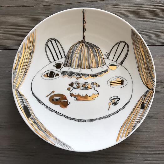 Hand-painted plate