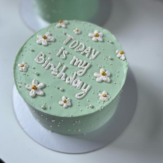 Торт «today is my birthday 1,5 кг (ванильный с малиной/Сникерс)