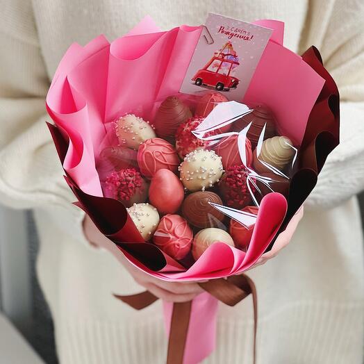 Букет из клубники в шоколаде «Париж»