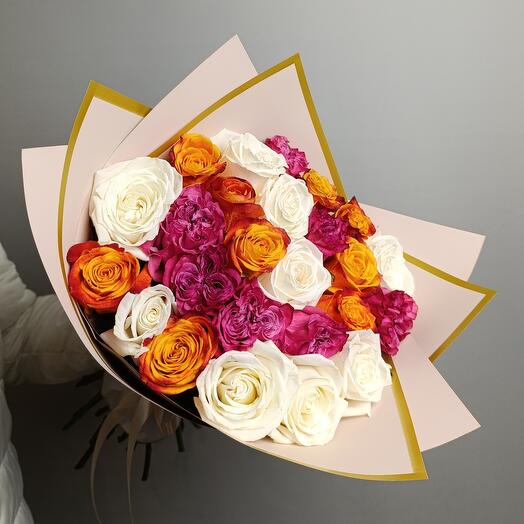Микс из 25 роз