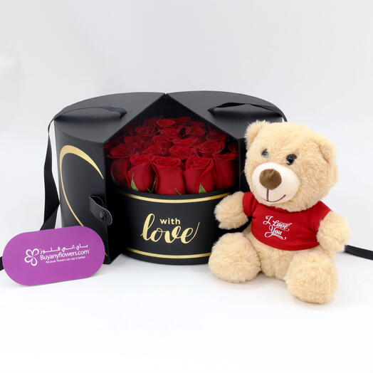 Love Surprise Black Box and I Love You Teddy