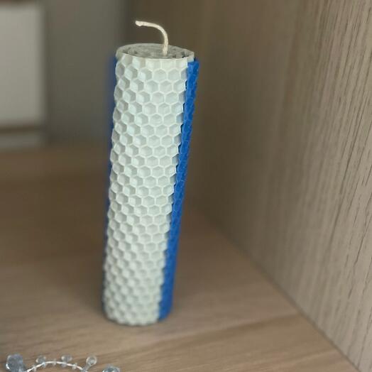 Свеча ручной работы , из вощины