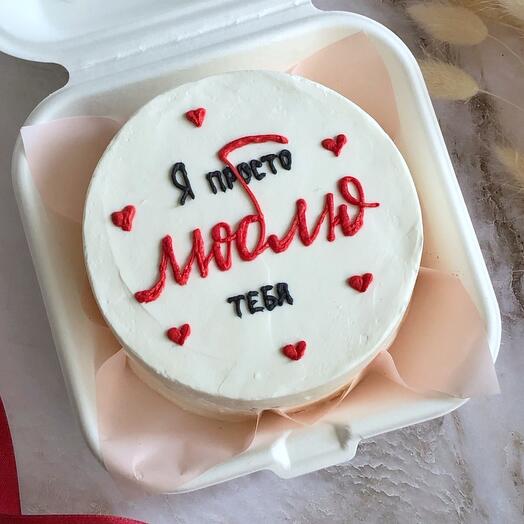 Бенто торт «Люблю»