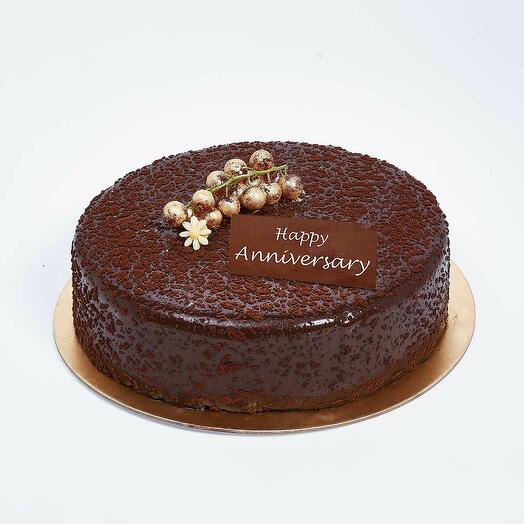 Dark Chocolate Anniversary Cake