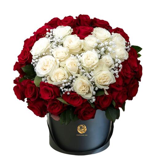 Valentine Girl - Roses Arranged in Heart Shape in Box