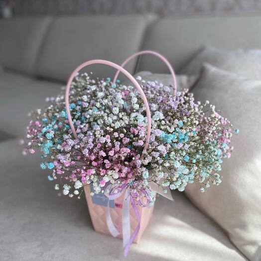 Пышная сумочка из гипсофилы 💜