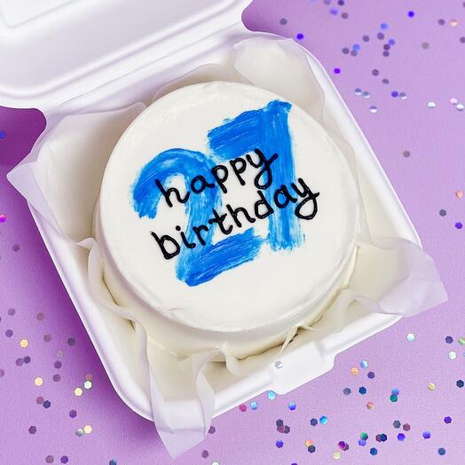 Бенто торт «с любой цифрой happy birthday» любой цвет цифры