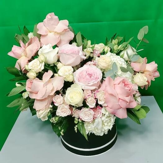 Pink   White Flower Box