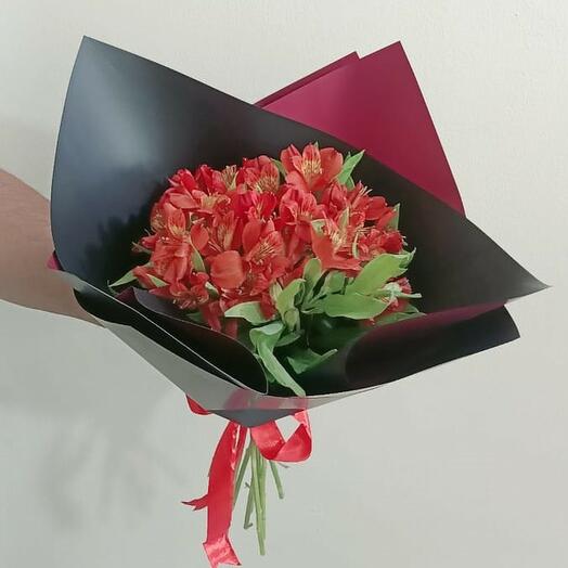Red Alstroemeria Bouquet