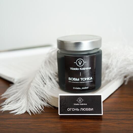 Соевая свеча ручной работы - бобы тонка