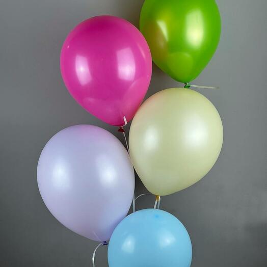Разноцветные шары под цвет букета (5 шт)