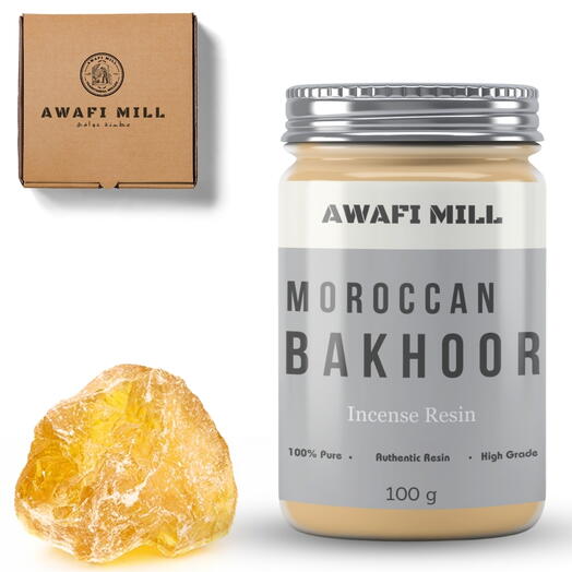 AWAFI MILL Moroccan Bakhoor | Aromatic Resin - Bottle of 100 Gram
