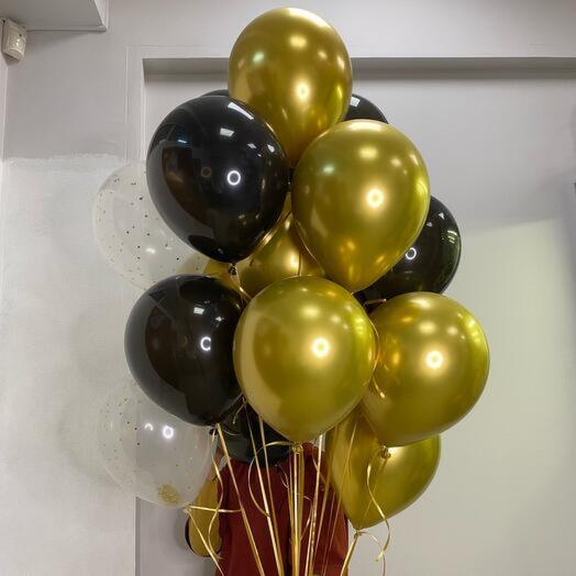 Рознацветные  шары  13 шт