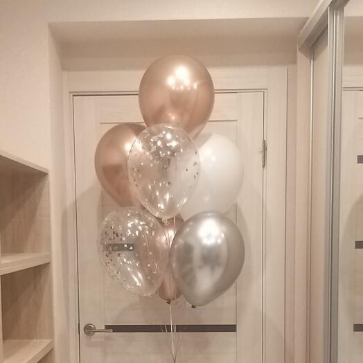 Композиция из 7 гелиевых шаров