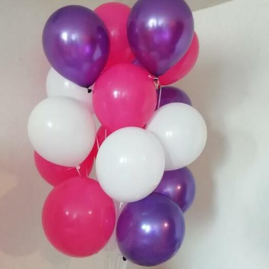 Balls 17 pcs Bright madness on a foil weight