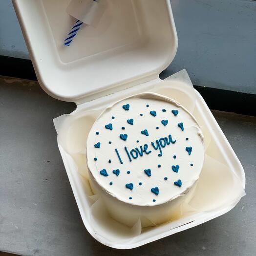 Pastel de Bento I love you
