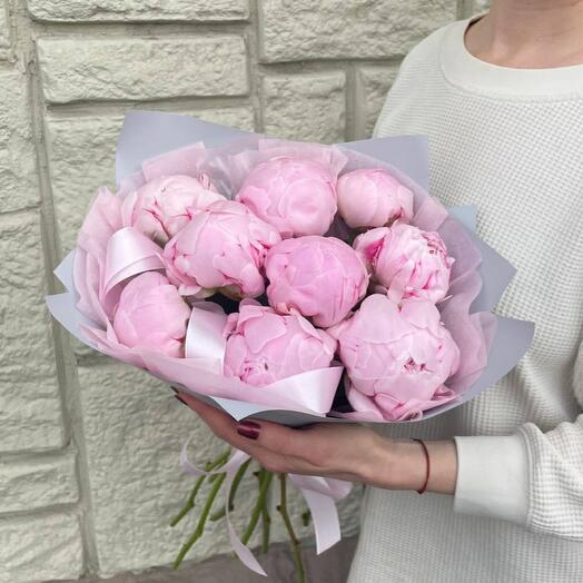 Bouquet of pink peonies "Tenderness"
